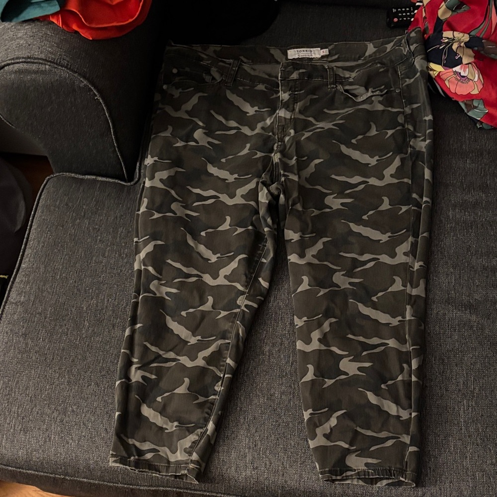 Torrid Camouflage Ankle Pants